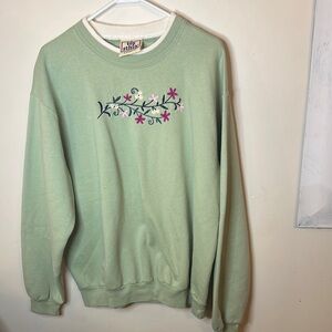 Stitches Green Floral Men's Sweater